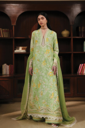 Florette by Afrozeh Unstitched Embroidered Lawn 3 Piece Suit AF26UFL D-04 CIEL - Festive Collection