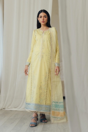 Daybreak by Afrozeh Unstitched Printkari Embroidered Lawn 3 Piece Suit AF26UDB D-3 DAYGLOW - Summer Collection