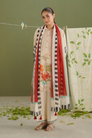 Coco by Zara Shahjahan Unstitched Printed Lawn 3 Piece Suit CZS26PS ZCP-26 03 A - Summer Collection