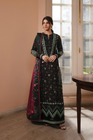 Florette by Afrozeh Unstitched Embroidered Lawn 3 Piece Suit AF26UFL D-05 FAYE - Festive Collection