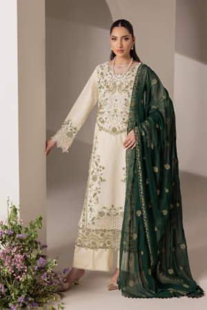 RajBari Exclusive Unstitched Embroidered Lawn 3 Piece Suit RB26UE D-5 - Summer Collection