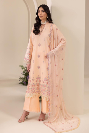 RajBari Exclusive Unstitched Embroidered Lawn 3 Piece Suit RB26UE D-4 - Summer Collection