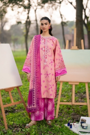 Baroque - Xenia Formals Unstitched Embroidered Lawn 3 Piece Suit XF26ULN 1184 - SOLAYNE - Summer Collection