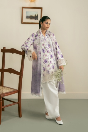 Zephyr Core by Ayzel Unstitched Embroidered Lawn 3 Piece Suit AAF26ZC YARA – Eid Collection