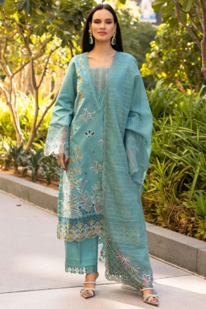 Carnation by Rang Rasiya Embroidered Lawn Suits Unstitched 3 Piece RR25CS D-14 Ariana - Summer Collection