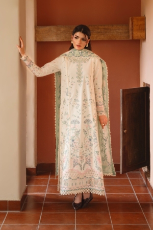 Whisper by Ayzel Unstitched Embroidered Lawn 3 Piece Suit AAF26ULW Breeze ZWU-0138-3PO - Eid Collection