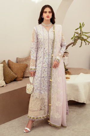 AJR Couture - Abbas Jamil Rajpoot Luxury Lawn Embroidered Lawn 3 Piece Suit APC-26-02- Aira