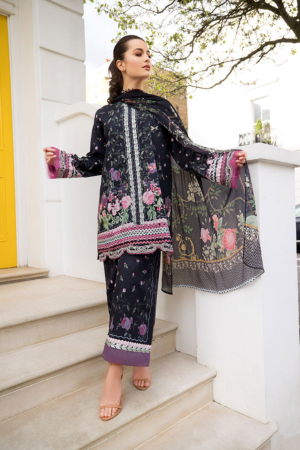 Sobia Nazir Embroidered Lawn Suit Unstitched 3 Piece SN26PL 4B – Summer Collection