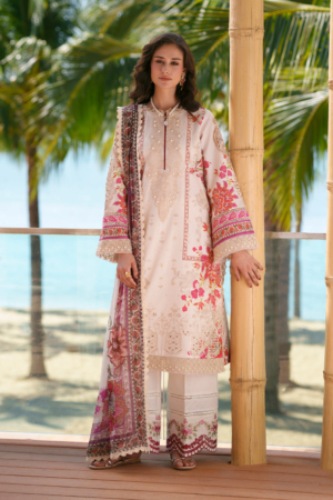 AJR Couture - Abbas Jamil Rajpoot Luxury Lawm Embroidered Lawn 3 Piece Suit APC-26-110- Aira