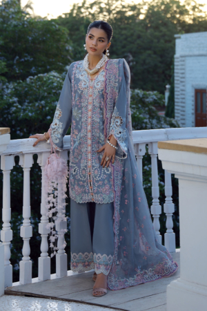 AJR - Signature Luxury Lawn Embroidered (Stitched) Collection'36 - Aven