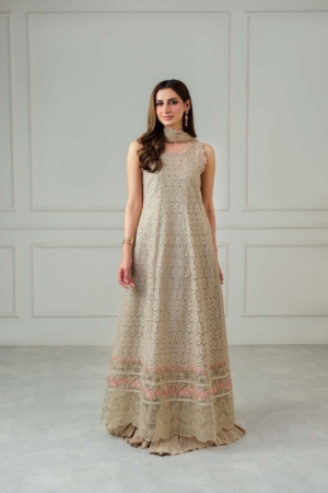Noor by Saadia Asad Unstitched Embroidered Luxury Lawn 3 Piece Suit SA26UNL D5A-LUNAIRA - Eid Collection