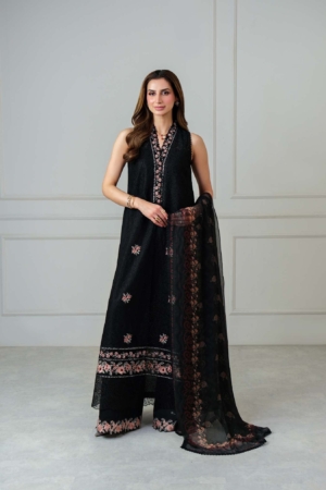 Noor by Saadia Asad Unstitched Embroidered Luxury Lawn 3 Piece Suit SA26UNL D5B-LUNAIRA - Eid Collection