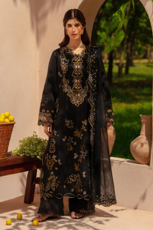 Rang Rasiya Unstitched Embroidered Luxury Lawn 3 Piece Suit RR26ULE LAYL - Eid Collection