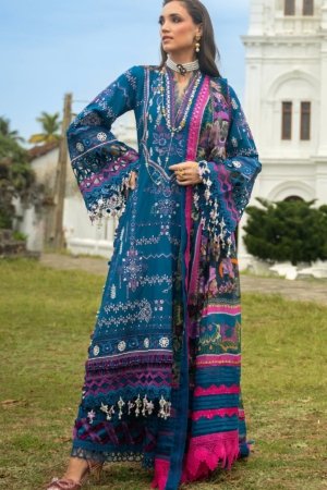 Neroli By Annus Abrar Unstitched Embroidered Lawn 3 Piece Suit ABR26UNL 07 Seraya - Festive Collection