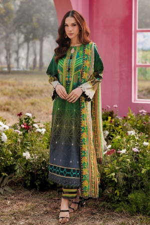 Rang e Bahar by Charizma Unstitched Embroidered Lawn 3 Piece Suit CHR26URB CRB6-01 - Summer Collection