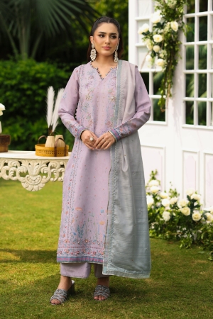 Rang Rasiya Unstitched Embroidered Luxe Silk 3 Piece Suit RRS26ULE IRSIA - Eid Collection