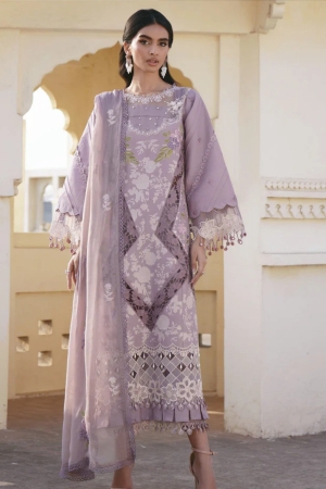 Shangrila by Parishay Unstitched Lawn Embroidered 3 Piece Suit SP26UE SLA-09 - Summer Collection