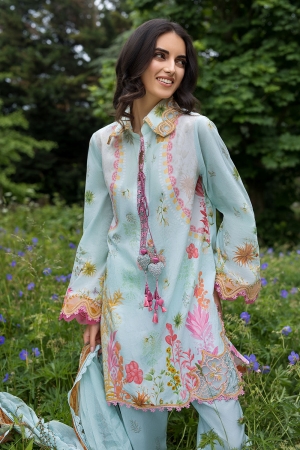 Sobia Nazir Embroidered Lawn Suit Unstitched 3 Piece SN26PL 4B – Summer Collection-