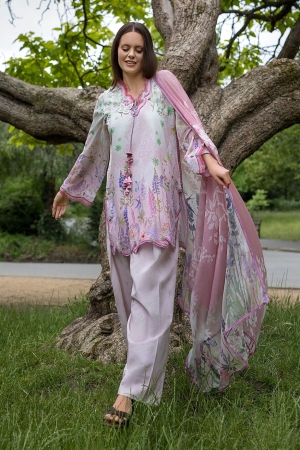 Sobia Nazir Embroidered Lawn Suit Unstitched 3 Piece SN26PL 5A – Summer Collection-