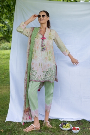 Sobia Nazir Embroidered Lawn Suit Unstitched 3 Piece SN26PL 2A – Summer Collection-