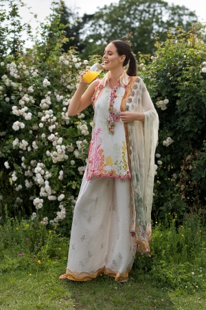 Sobia Nazir Embroidered Lawn Suit Unstitched 3 Piece SN26PL 4A – Summer Collection-