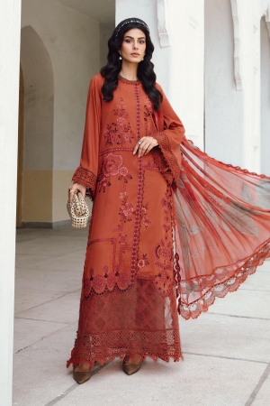 M Prints by Maria B Embroidered Suits Unstitched 3 Piece MB25FE D-1B -