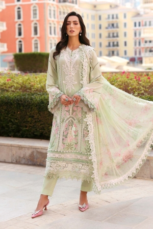 Maria B Embroidered Suits Unstitched 3 Piece MB25VL D-11A - Luxury Collection