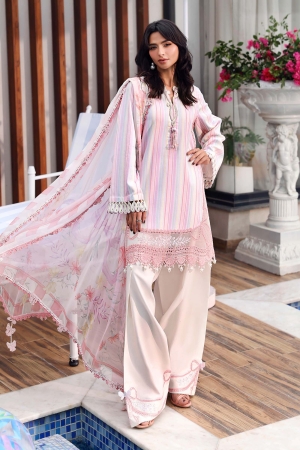 M Prints by Maria B Embroidered Suits Unstitched 3 Piece MPT-3002-A - Eid Collection