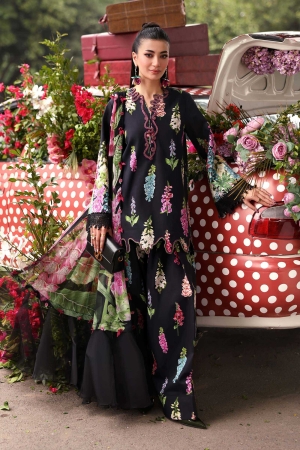 M Prints by Maria B Unstitched Printed Lawn 3 Piece Suit MB26UME 5B - Eid Collection