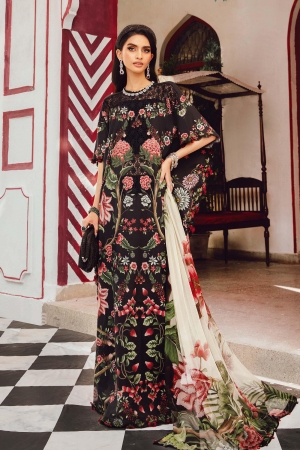 M Prints by Maria B Embroidered Suits Unstitched 3 Piece MPT-2709-B - Eid Collection