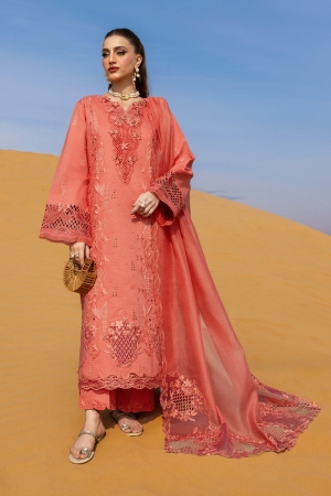Rang Rasiya Unstitched Embroidered Luxury Lawn 3 Piece Suit RR26ULE ELNAZ - Eid Collection