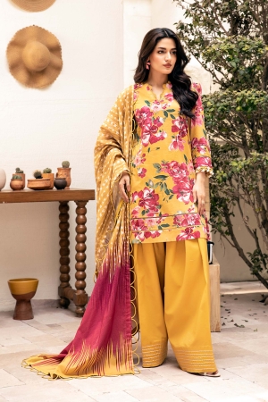 Maria B - Elaheh MBasics Luxury Prints Unstitched 3 Piece Suit - MB-ELHV3-05