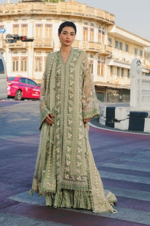 Mulaqat by Afrozeh Unstitched Embroidered Lawn 3 Piece Suit AF26UML DEEDAR FWU-0054 - Festive Collection