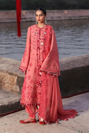 Hussain Rehar Luxury Unstitched Winter Embroidered Suits 3 Piece HRR25K Amani - Winter Collection