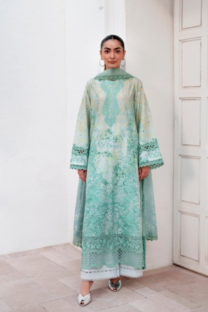 Sunspell by Afrozeh Unstitched Embroidered Lawn 3 Piece Suit AF26USL AURYN ZWU-0116-3PO - Festive Collection