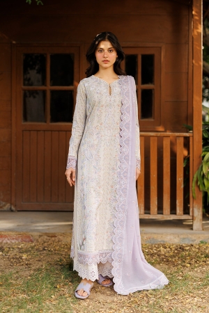 Summer Together by Afrozeh Unstitched Embroidered Lawn 3 Piece Suit AF26UST D-1 SOLAYNE - Festive Collection