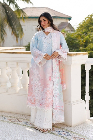 Summer Together by Afrozeh Unstitched Embroidered Lawn 3 Piece Suit AF26UST D-06 LILURA - Festive Collection