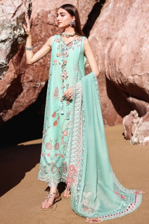 Saira Shakira Embroidered Lawn Suits Unstitched 3 Piece SSR26C Gia-5B – Summer Collection-