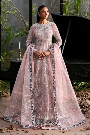 La Fuchsia By Afrozeh Embroidered Organza Suits Unstitched 3 Piece AF25LF D-06 Zeal - Formals Collection
