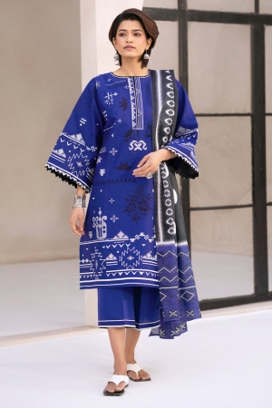 Aaina by Bin Ilyas Embroidered Lawn Suit Unstitched 3 Piece BI25AL 81 A - Summer Collection