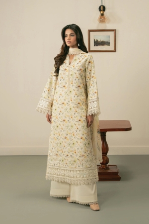 Zephyr by Ayzel Unstitched Lawn Embroidered 3 Piece Suit AAF26UZ D-1 Solea - Summer Collection