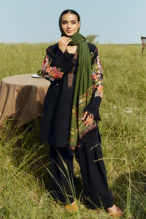 Coco by Zara Shahjahan Embroidered Suits Unstitched 3 Piece CZS24W D6A Opal - Winter Collection