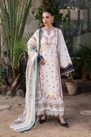 Celia by Zarposh Unstitched Embroidered Luxury Lawn 3 Piece Suit ZR26UCL ZARMIN - Festive Collection