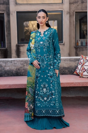 Celia by Zarposh Unstitched Embroidered Luxury Lawn 3 Piece Suit ZR26UCL AZUREA - Festive Collection