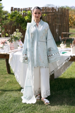 Summer Soiree by Zarposh Unstitched Embroidered Lawn 3 Piece Suit ZR26ULS Kaelis - Festive Collection