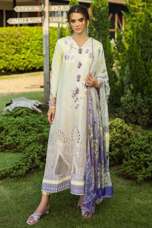Solace Ombre by Mushq Chikankari Lawn Suit Unstitched 3 Piece MQ25SO D-01 Gioia - Summer Collection