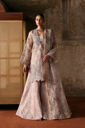 Kaashvi by Ayzel Unstitched Organza Embroidered Suits 3 Piece AAF25KW NEYSA AZW-25-V2-02 - Wedding Collection