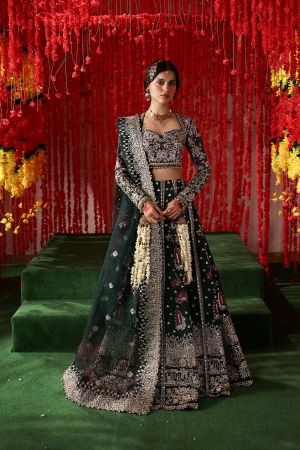 Shehnai By Afrozeh Embroidered Organza Suits Unstitched 3 Piece AF25SA D-01 Shonglam - Wedding Collection