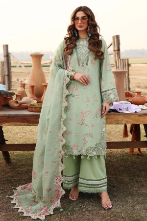 Sardinia Unstitched Embroidered Lawn 3 Piece Suit SRD26ULF D-5 WILLOW - Festive Collection