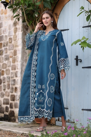 Raaya by Rang Rasiya Luxury Embroidered Lawn Suits Unstitched 3 Piece RY26CL RL#09 - JADE - Summer Collection